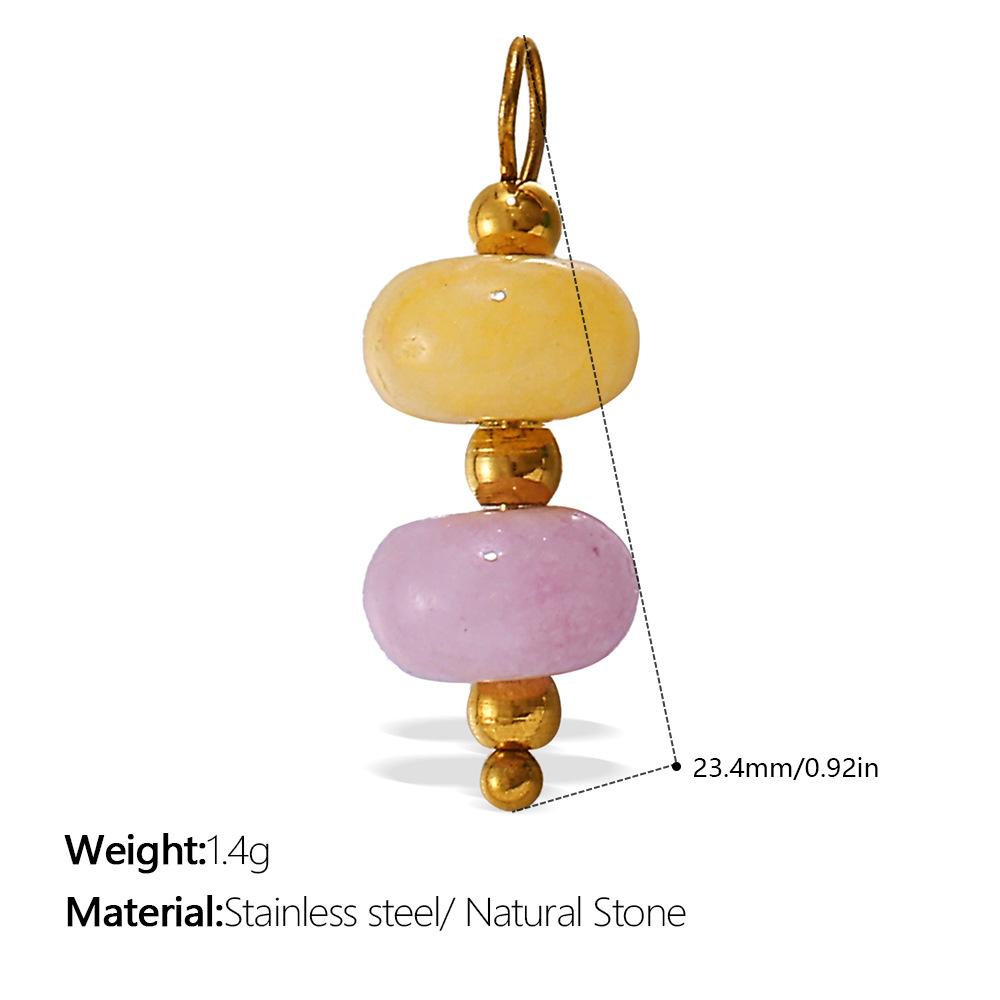 European and American creative colorful and diverse DIY pendant stainless steel plated 18K gold versatile pendant collection