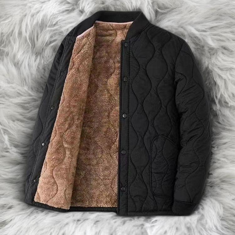Men's Lambswool Cotton Jacket Liner - Warm, Thickened, Close-Fitting for Autumn/Winter