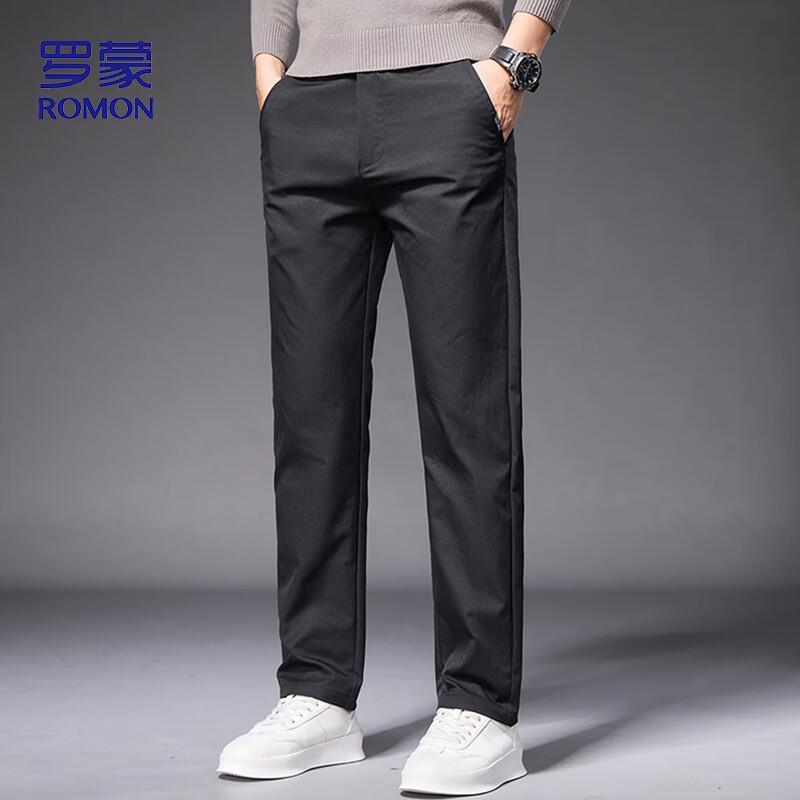 

Romons Men s Loose Straight-Leg Casual Pants 32