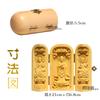 Buddhist Kannon wood miniature Buddhist Buddhist Buddhist ornament 10cm x width 13cm x depth statue, Sankaibutsu, statue, Manjusri, Kannon,