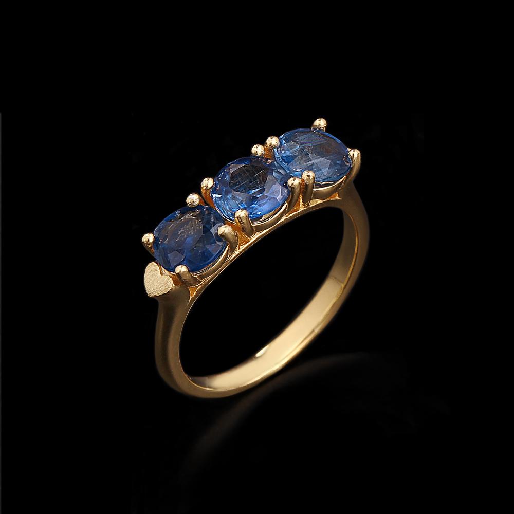 

Женское кольцо из стерлингового серебра 925 пробы с натуральным круглым кианитом 6,0 мм, изящное ювелирное украшение в подарок маме на праздники и дни рождения US RING SIZE:10# синий