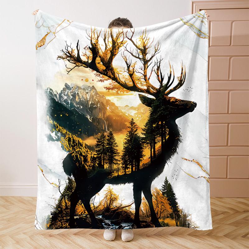 Жуткое привидение Хэллоуинское одеяло - Плед на День всех святых 70x100cm