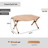OEING Beechwood Octagonal Folding Camping Table