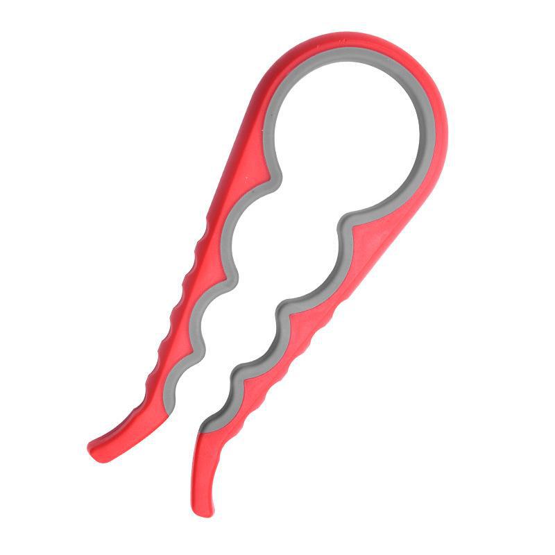 

Ручной безопасный открывалка для банок и бутылок: Простой в использовании, многофункциональный кухонный инструмент can opener красный