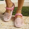 Summer New Jelly Sandals for Women 2025 Outdoor Casual Flat Shoes On Garden Beach Slippers for Women Soft Breathable Women Shoes
