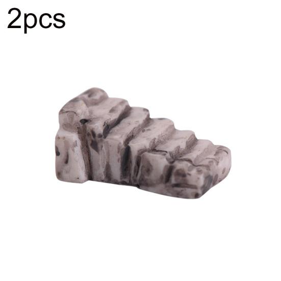 

Puntos 2 шт. миниатюрная смоляная лестница-ступенька модель DIY кукольный домик аксессуары для сада фей one size