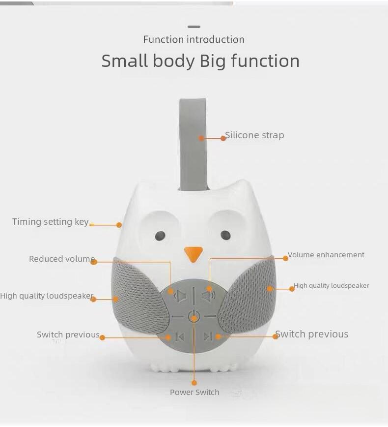 Soothing Baby Owl Sleep Aid With White Noise And Music For Newborns And Infants