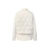 Fila White Minimalist Literary Warm Comfortable Woven Two-Piece Down Jacket Women Outerwear F11W543903FWT