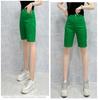 Women's Korean Style High-Waisted Straight-Leg Denim Pants - Versatile, Casual, Stretch for Cycling and Everyday Wear