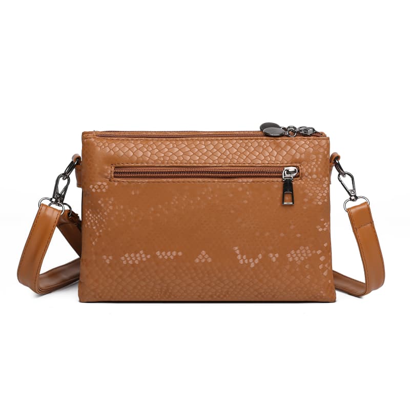 Strukturierte Pendler-Umhängetasche Messenger-Tasche Clutch