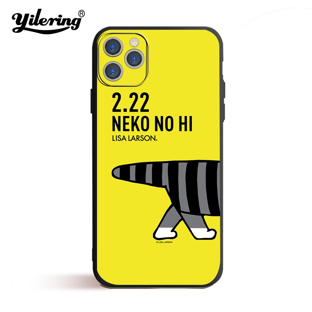 Fashion Lisa Larson Soft black Phone Case for iPhone 11 12 13 Pro XS MAX 8 7 6 6S Plus X 5S SE 2020 XR 12 Mini Phone case Cover