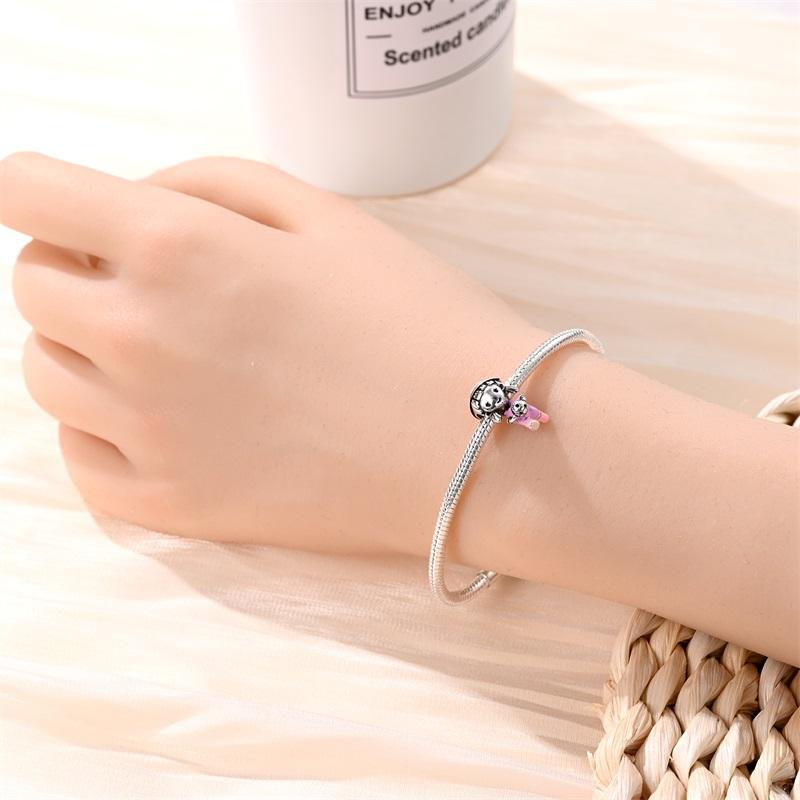 Character Series 925 Silver Sports Cooking Cute Boys And Girls Charms Beads 3mm DIY Fine Jewelry Making