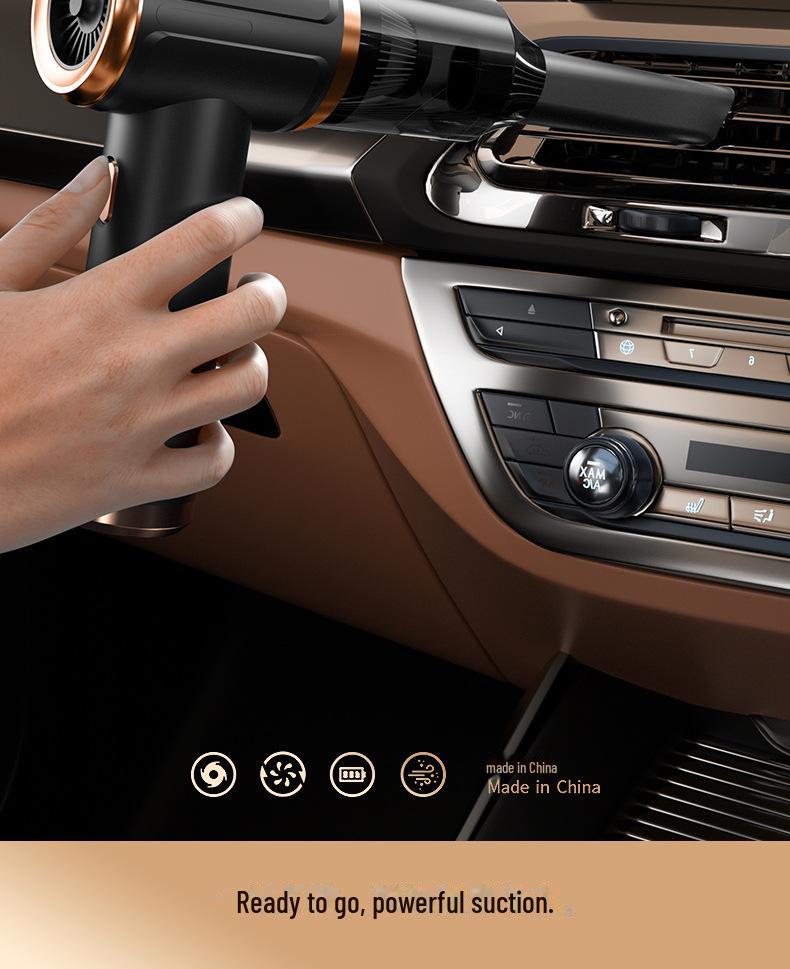 New 5-in-1 Wireless Handheld Car Vacuum Cleaner - Compact, Powerful, Super Suction