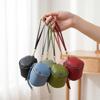 Vintage Leather Cosmetic Bag Lipstick Change Storage Bag Portable Travel Storage Bucket Personality Mini Round Coin Purse