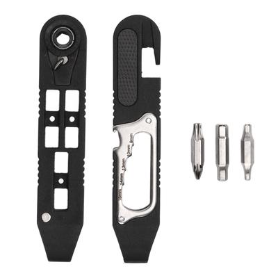 Kit de Herramientas para Desmontar Neumáticos de Bicicleta Negro Llave Hexagonal para Radios Palanca de Neumático Herramienta de Carraca para Accesorios de Bicicleta