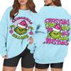 Women's Casual Fashion Long Sleeve Christmas Printed Round Neck Sweatshirt Top