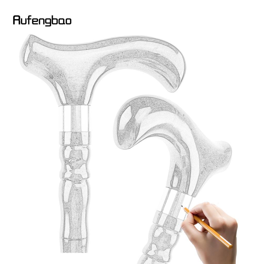 Brown Wooden Single Joint Fashion Walking Stick Decorative Cospaly Cane Halloween Mace Crutch  Wand Crosier 92cm