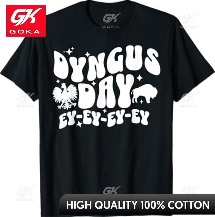 Buffalo Dyngus Day Humor All Cotton Graphic Casual Top for Daily Wear S