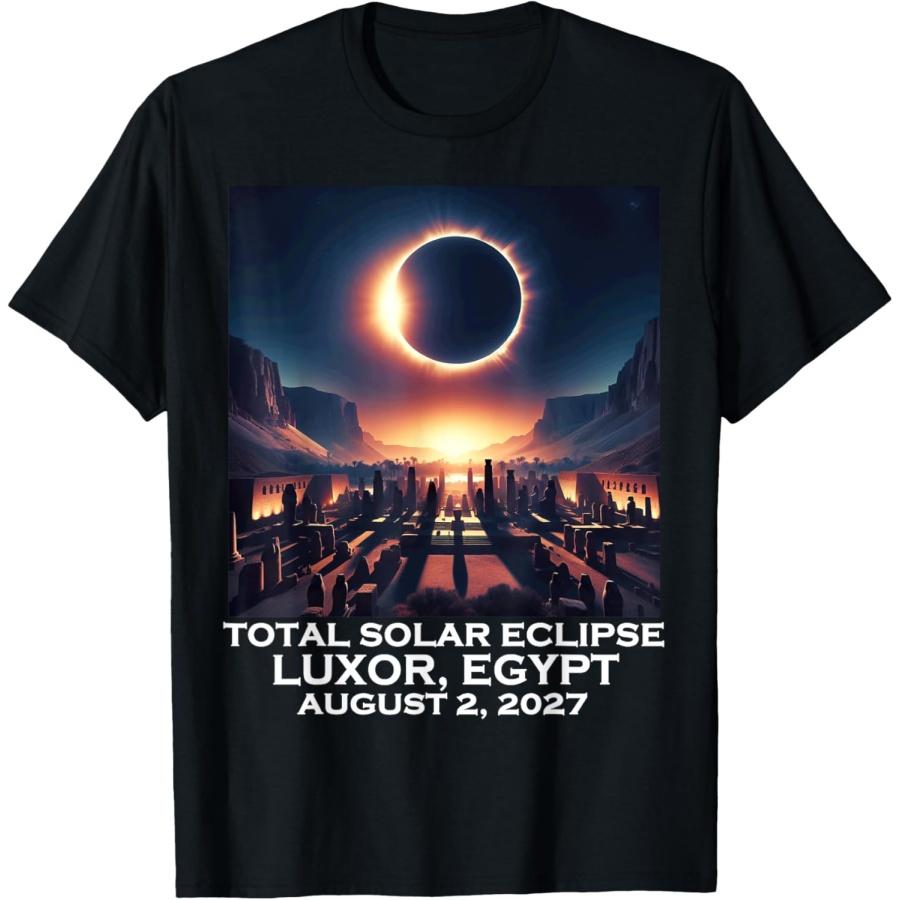 Полное солнечное затмение Луксор Египет 2027 Футболка «Древние фараоны» S