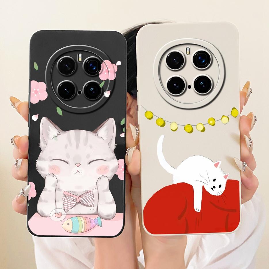 Für Honor Magic 7 Pro 5G Hülle PTP-AN10 Niedliche Katze Ente Cartoon Hülle Weiches TPU Mattes Handyhülle Für Honor Magic 7 Magic7 Pro Fundas