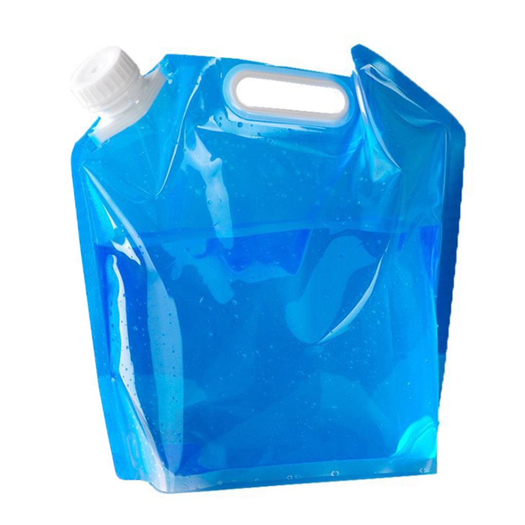 Collapsible 5L/10L Water Container - Durable, Foldable, and Leak-Proof for Camping and Hiking