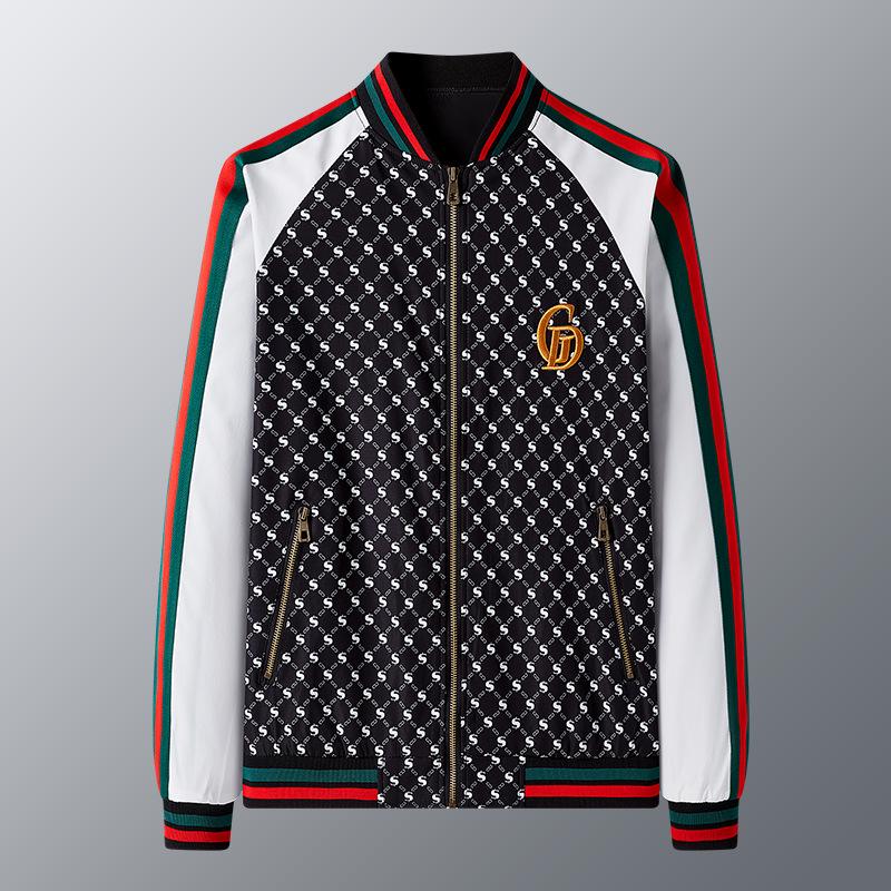 Men's Fashion Jacket: New Style Letter S, Digital Print & Embroidery, Baseball Collar, Casual Fit