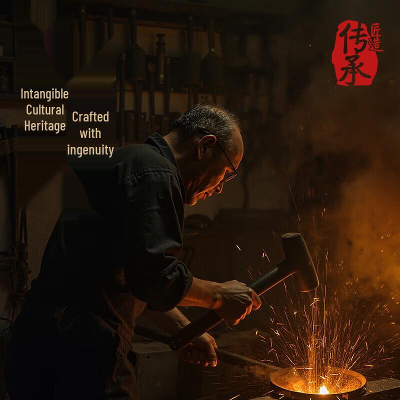 Joyoung Hand-Forged 30cm Iron Wok