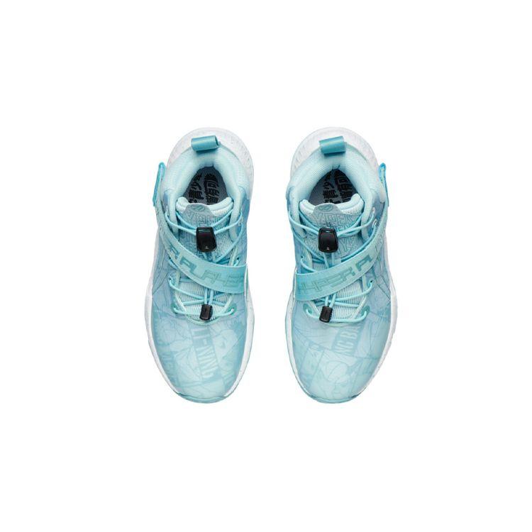Li Ning Pioneer Li I TD Shock Absorption Basketball Shoes Kids Sneakers Pure-Blue YKBR054-5