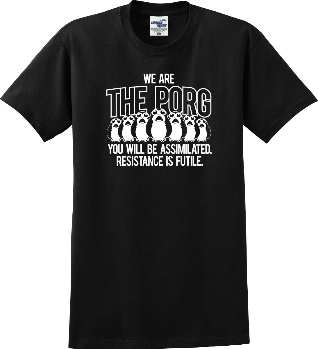 The Porg Resistance Is Futile Funny Unisex T shirt (S-5X) XL