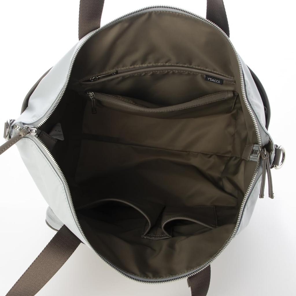 Isaac Nylon und recyceltes Leder Kombinations-Multi-Tote-Bag 2003403 LBL(62)