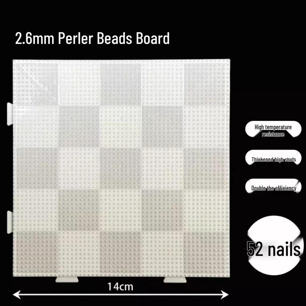 Planche à Perles Perler 78 Broches Résistante aux Hautes Températures, Outil à Base Épaisse Non Déformable.