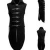 Export Sleeveless Leather Ring Neutral Tops Medieval Artsy Renaissance Medieval Sleeveless Top.