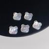 Handmade Mother-of-Pearl Bear Head Jewelry: Cartoon Stud Earrings & Bracelet Accessories