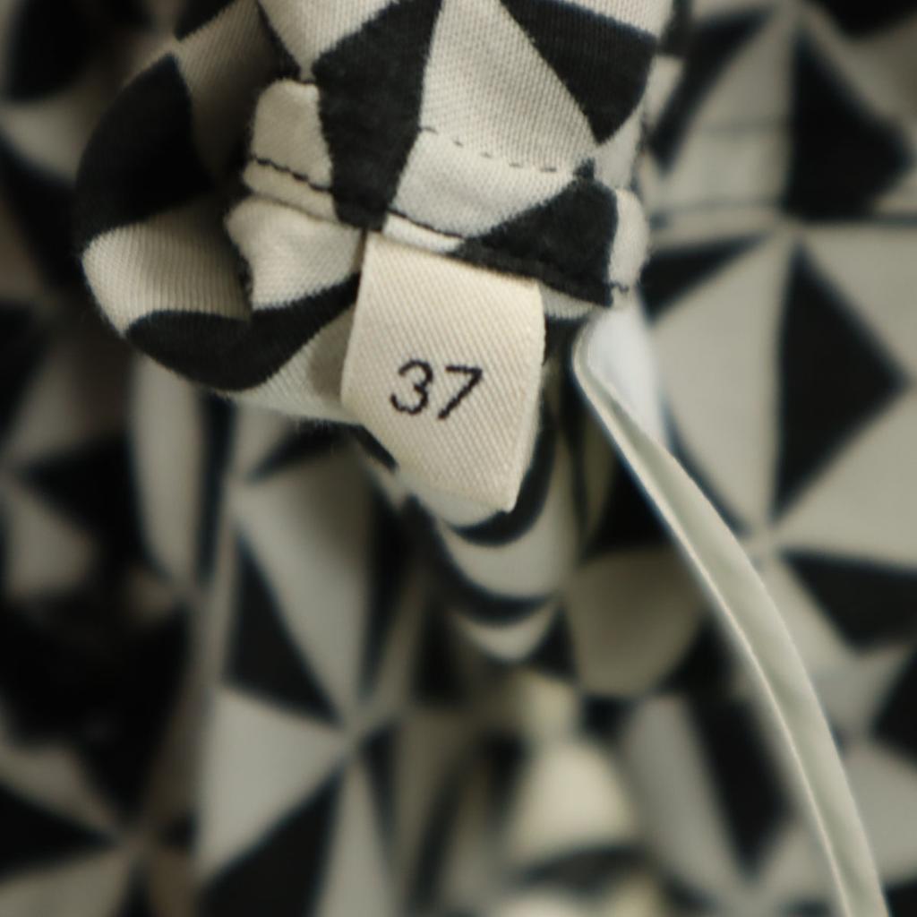 Celine 21AW vyrobeno v Itálii Vzor kaleidoskopu Košile s dlouhým rukávem 37 bílá Pánská Použitá