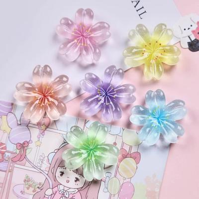 Cherry Blossom DIY Resin Accessories Cream Glue Phone Case Hair Clip Accessories Patches