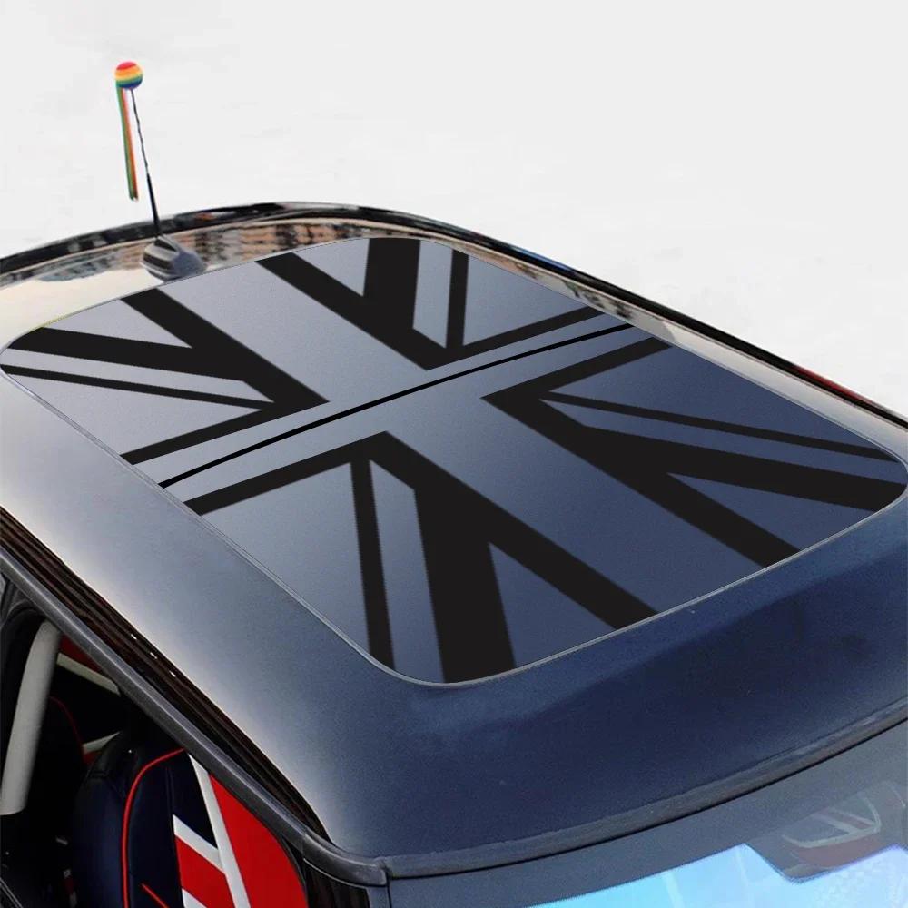 Film Vinyle Créatif pour Toit Ouvrant de Voiture Union Jack Autocollant Pare-Soleil pour MINI Cooper JCW One F54 F55 F56 F60 R53 R55