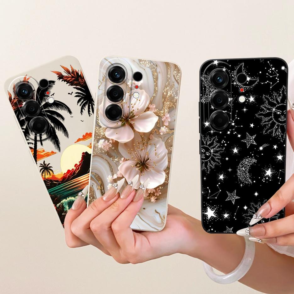 Per Tecno Camon 50 4G Custodia CN5 Copertura Lussuosa Fiore Caramella Dipinta Custodia Morbida in TPU Per Tecno Camon 50 Pro 4G CN5c Camon50 Borse