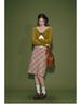 Retro Colorful High-Waist Plaid Midi Skirt for Women - Spring/Fall/Winter 2026 Fashion, Slimming & Hip Covering Design