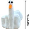 Duck Middle Finger Ornaments Home Courtyard Design Outdoor Resin Handicrafts Parody