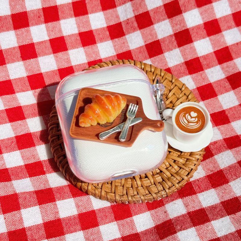 

Protective Case Airgo1ring New Arrival BASEUS E3 Earphone Case AS01 Niche Style BASEUS M2 Protective Case Wm02 WX5 Young Adult BASEUS W3 W2I S1 Baseus E8 Bread + coffee pendant