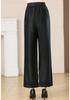 2026 Silk Xiangyunsha Straight-Leg Pants - 100% Mulberry Silk, Casual & Versatile Fashion