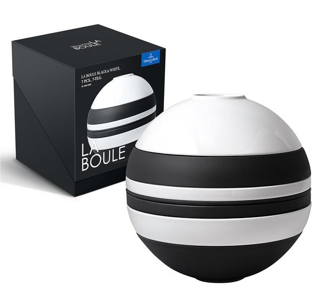 Сервиз Villeroy & Boch Iconic La Boule чёрно-белый, 7 предметов (1016659095)
