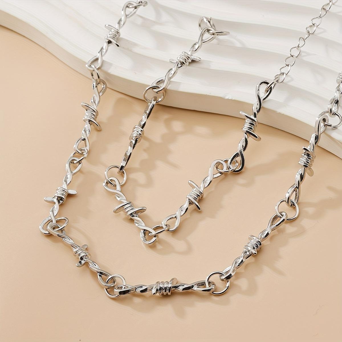 

Модный комплект ювелирных изделий ожерелье браслет для женщин дамы серебряный