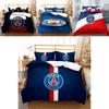 Set Biancheria da Letto Matrimoniale a 3 Pezzi con Logo Squadra di Calcio - Tessuto per la Casa Comodo Resistente allo Sporco
