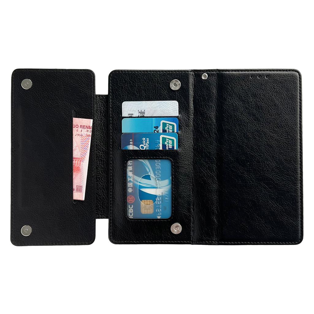 For iPhone 16 Pro Case Detachable 2-in-1 Magnetic Closure PU Leather Wallet Phone Case