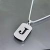 Simple Titanium Steel 26-Letter Necklace for Men and Women - Trendy Minimalist Design