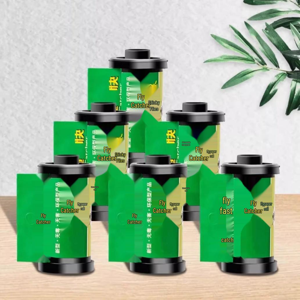 

Эксклюзив для новичков: Липкая лента-ловушка для мух - Сильная приманка и убийца мух, 10 рулонов