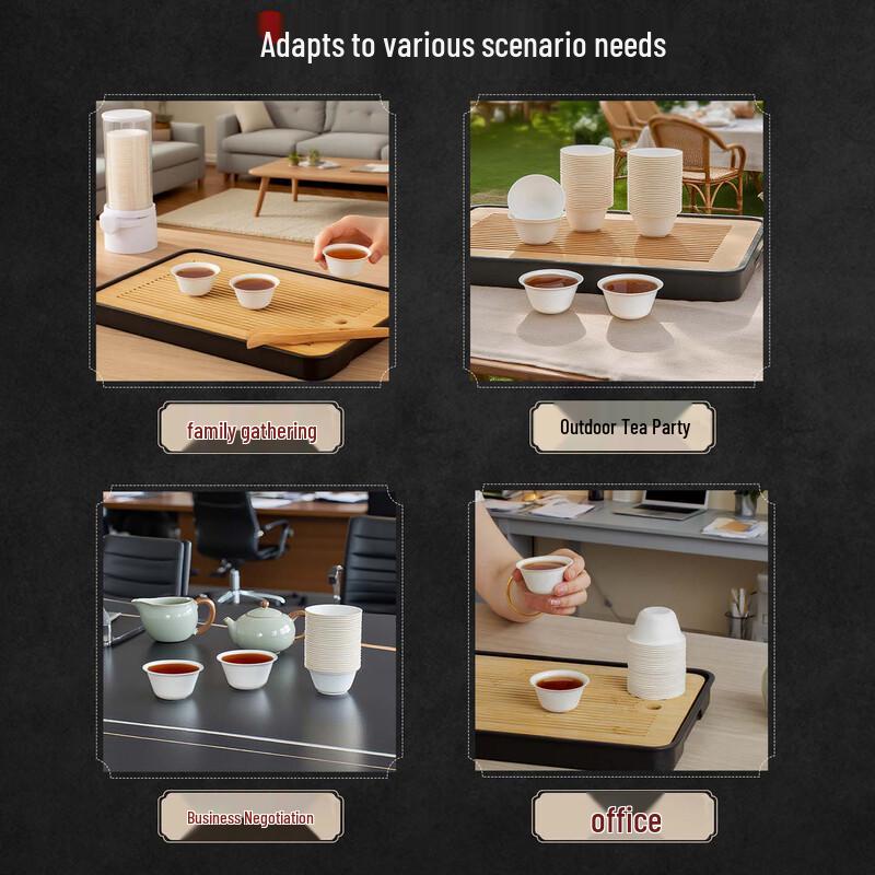 Biodegradable Sugarcane Disposable Tea Cups