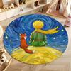 Charming Starry Night Circle Carpet for Cozy Spaces round carpet for home sofa bedroom, gift
