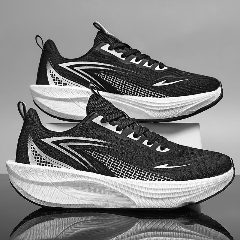 Męskie Specjalistyczne Buty do Biegania na Maratony z Płytką Węglową Oddychające Lekkie Damskie Wygodne Sportowe Antypoślizgowe Amortyzacja Stabilność Sneakersy